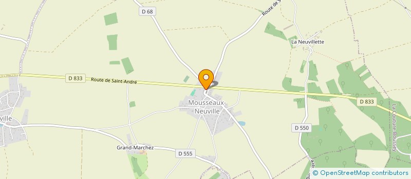 localisation de l'entreprise AG MACONNERIE  MOUSSEAUX-NEUVILLE