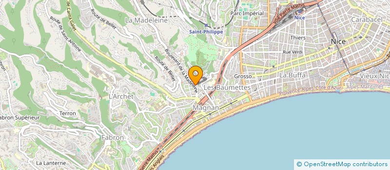 localisation de l'entreprise AG MADELEINE  NICE