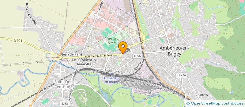 localisation de l'entreprise AG MAINTENANCE à AMBERIEU-EN-BUGEY