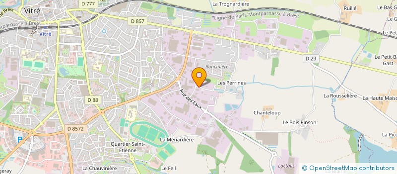 localisation de l'entreprise AG METAL à VITRE