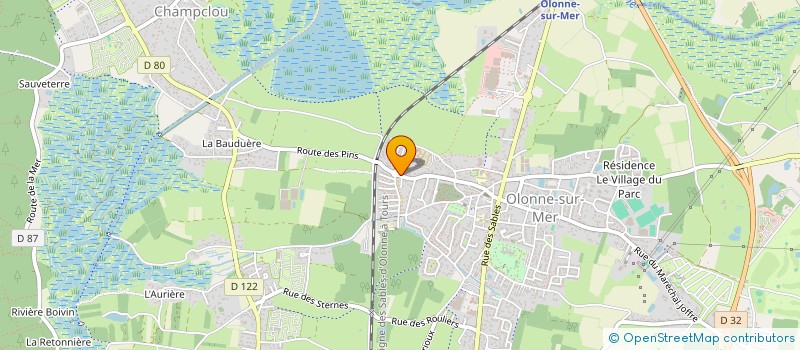 localisation de l'entreprise AG MOTOS 85 à LES SABLES D'OLONNE