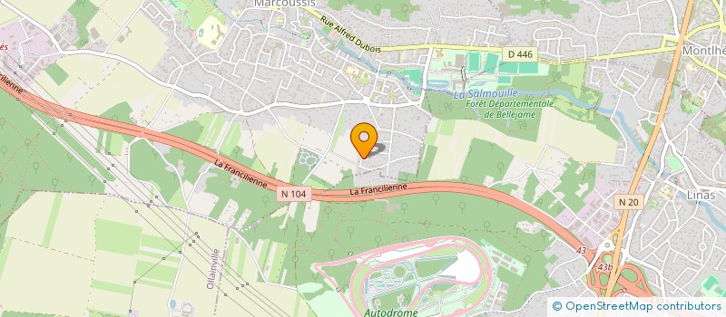 localisation de l'entreprise AG MTP 1  MARCOUSSIS