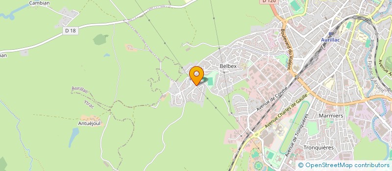 localisation de l'entreprise AG MUSIC à AURILLAC