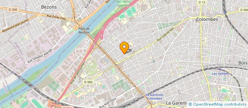 localisation de l'entreprise AG'NET MULTISERVICES à COLOMBES