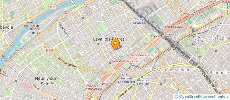 localisation de l'entreprise AG'NI VARNA à LEVALLOIS-PERRET