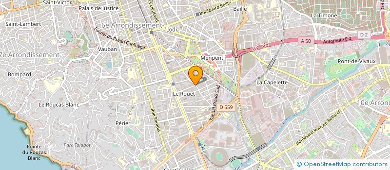 localisation de l'entreprise AG OPTICAL à MARSEILLE