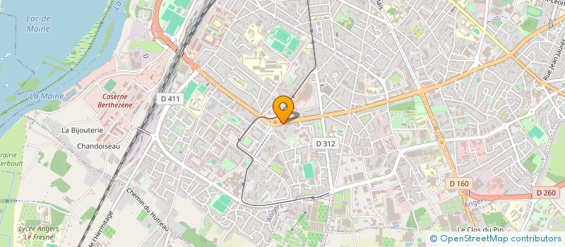 localisation de l'entreprise AG OUEST à ANGERS