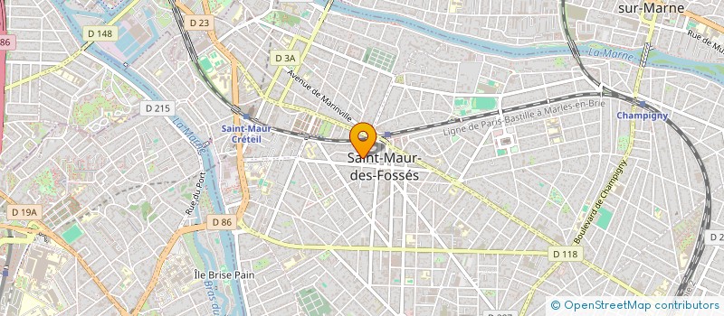 localisation de l'entreprise AG PARTENAIRES à SAINT-MAUR-DES-FOSSES