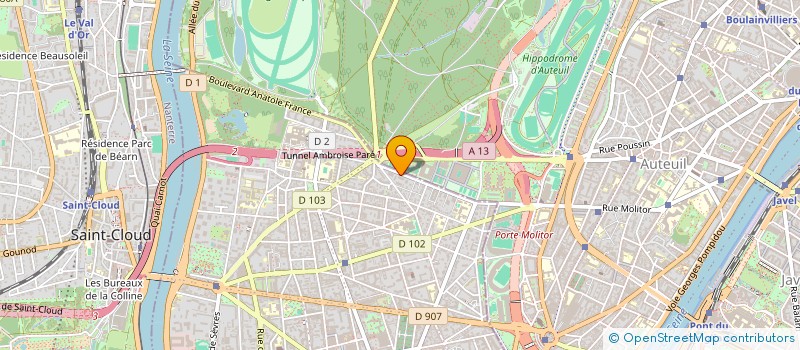 localisation de l'entreprise AG PARTICIPATION  BOULOGNE-BILLANCOURT