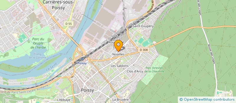 localisation de l'entreprise AG PATRIMOINE  POISSY