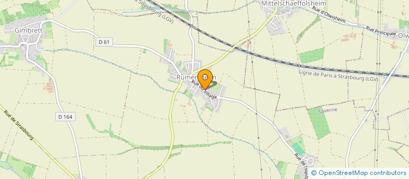 localisation de l'entreprise AG PAYSAGE  WIWERSHEIM