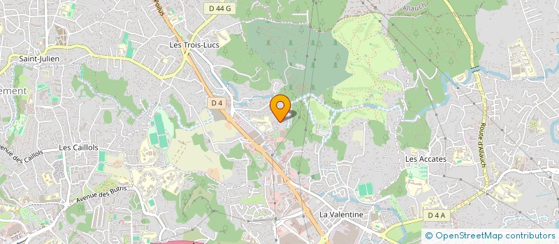 localisation de l'entreprise AG PEINTURE à MARSEILLE