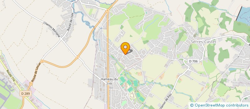 localisation de l'entreprise AG PISCINES  SERRES-CASTET