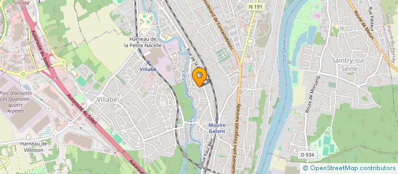 localisation de l'entreprise AG PLATRERIE à CORBEIL-ESSONNES