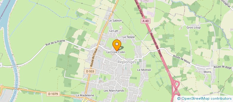 localisation de l'entreprise AG PLATRERIE PEINTURE à REPLONGES