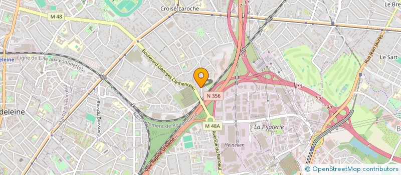 localisation de l'entreprise AG PLOMBIER CHAUFFAGISTE à MARCQ-EN-BARŒUL