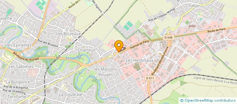 localisation de l'entreprise AG PLUS  NIORT