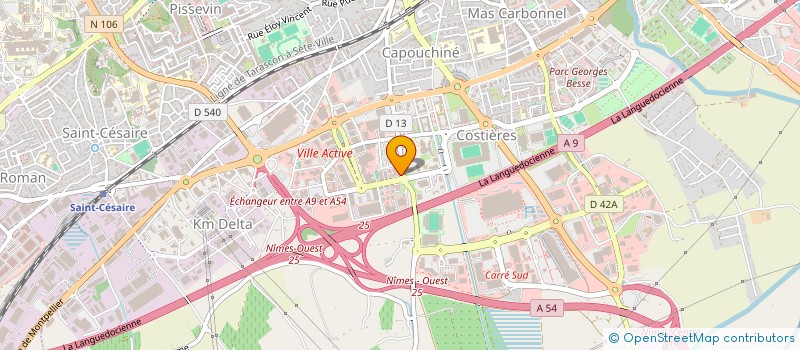 localisation de l'entreprise AG PRESTA  NIMES