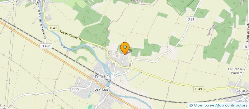 localisation de l'entreprise AG PRO BAT  FOUCHERES