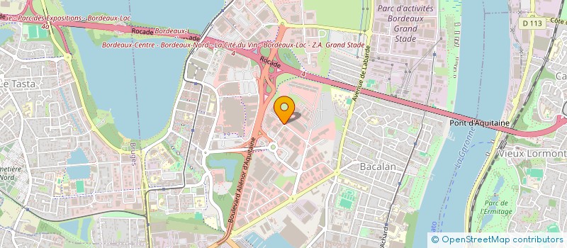 localisation de l'entreprise AG PRODUCTION  BORDEAUX