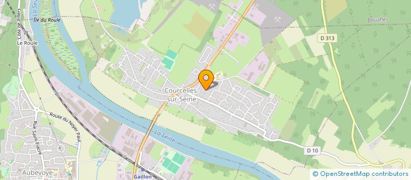 localisation de l'entreprise AG PROJET à COURCELLES-SUR-SEINE