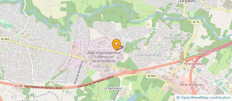 localisation de l'entreprise AG-PTB à ORVAULT