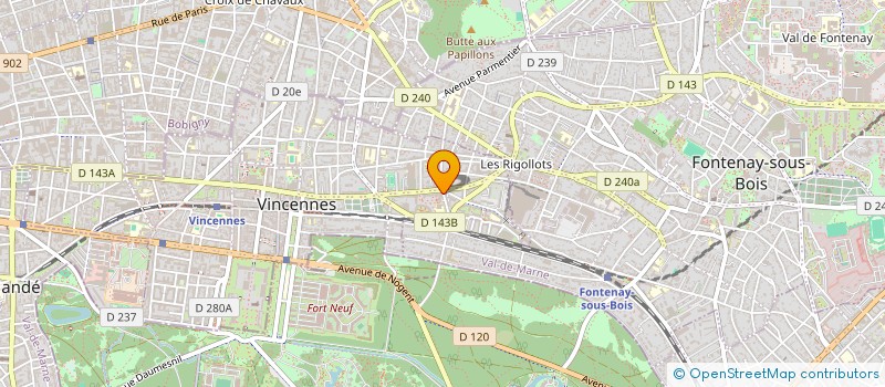 localisation de l'entreprise AG PUB CONSEILS  VINCENNES