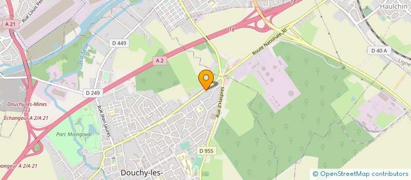 localisation de l'entreprise AG RACING à DOUCHY-LES-MINES