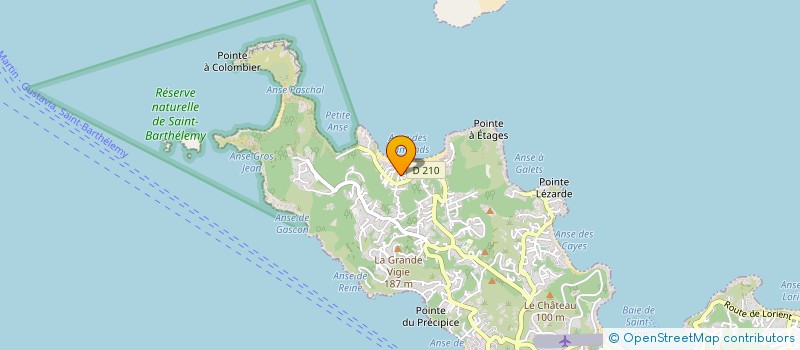 localisation de l'entreprise AG REAL ESTATE à SAINT BARTHELEMY