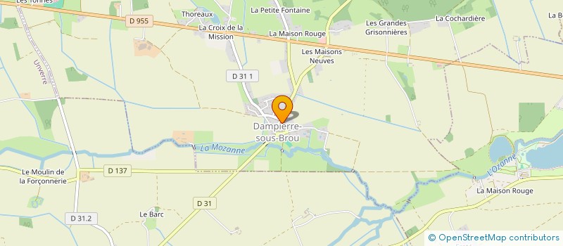 localisation de l'entreprise AG RENOVATION à DAMPIERRE-SOUS-BROU