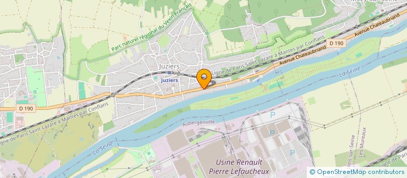 localisation de l'entreprise AG RENOVATION  JUZIERS