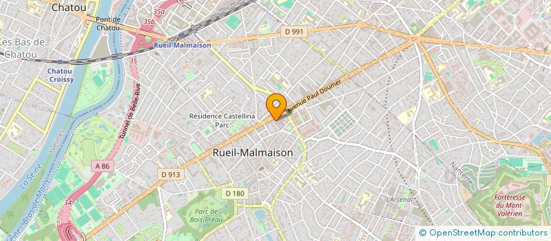 localisation de l'entreprise AG RENOVBAT à RUEIL-MALMAISON