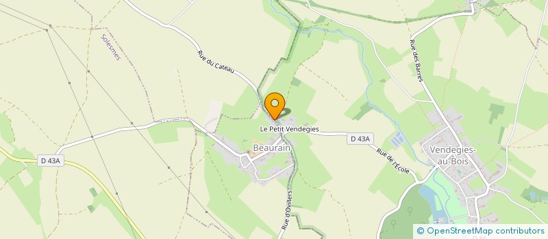 localisation de l'entreprise AG RETRO à VENDEGIES-AU-BOIS