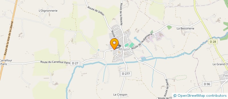 localisation de l'entreprise AG SALON BIEN-ETRE ET AM CHAUFFEUR VEHICULE LEGER  MOYON VILLAGES