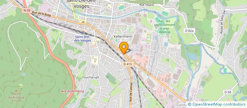 localisation de l'entreprise AG SANITAIRES.FR à SAINT-DIE-DES-VOSGES