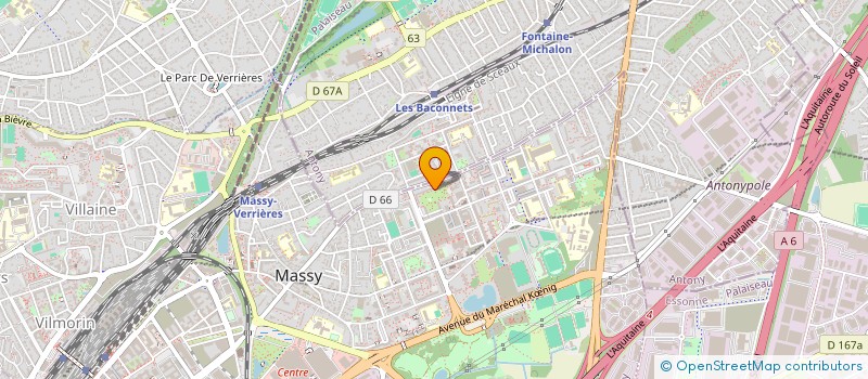localisation de l'entreprise AG SERVICE à MASSY