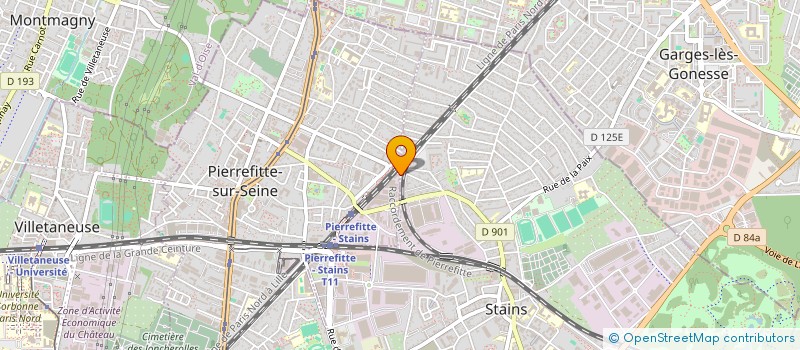 localisation de l'entreprise AG SERVICES à PIERREFITTE-SUR-SEINE