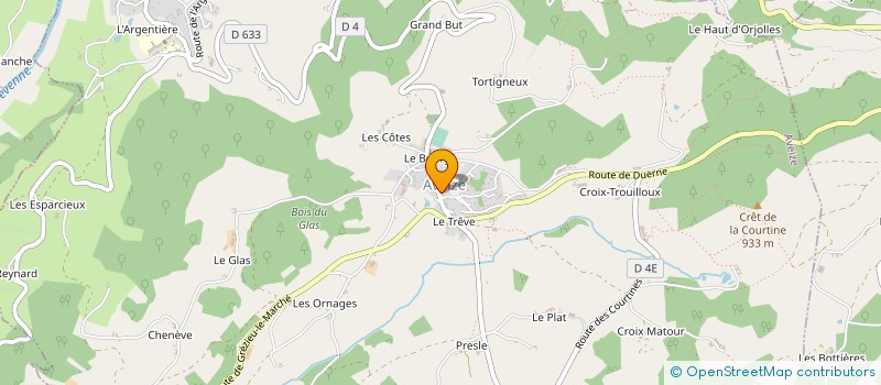 localisation de l'entreprise AG SERVICES à SAINTE-FOY-L ARGENTIERE