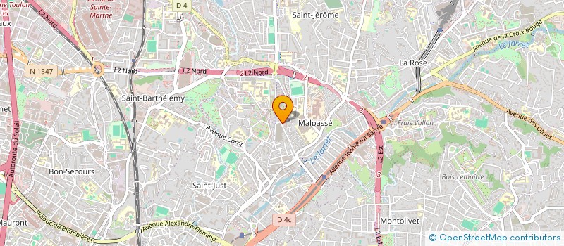 localisation de l'entreprise AG SERVICES à MARSEILLE