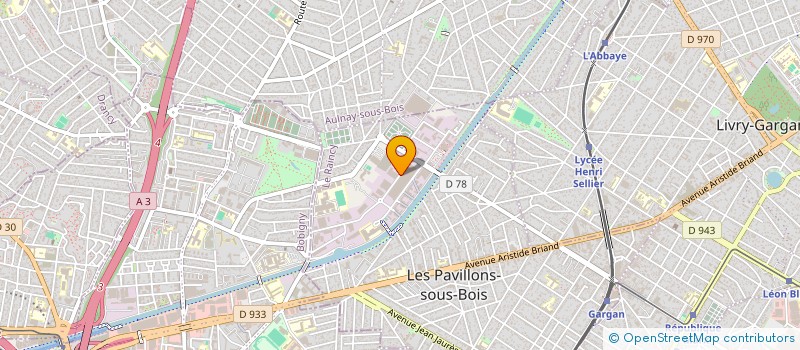 localisation de l'entreprise AG SERVICES  LES PAVILLONS-SOUS-BOIS