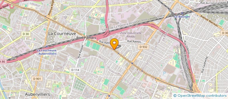 localisation de l'entreprise AG SERVICES à LA COURNEUVE