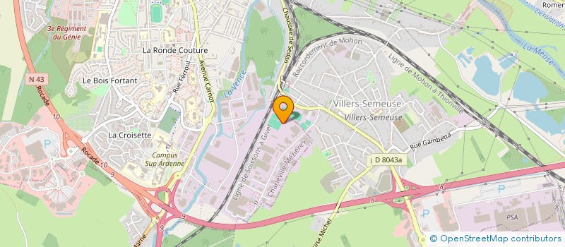 localisation de l'entreprise AG SHELTER à CHARLEVILLE-MEZIERES