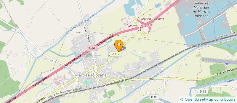 localisation de l'entreprise AG STAFF à MARTRES-TOLOSANE