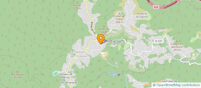 localisation de l'entreprise AG STORES ET FERMETURES SARL  LES ADRETS-DE-L'ESTEREL