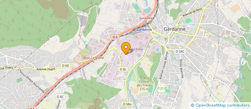 localisation de l'entreprise AG SUD à GARDANNE