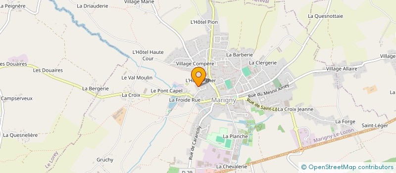 localisation de l'entreprise AG.TAXI  MARIGNY-LE-LOZON
