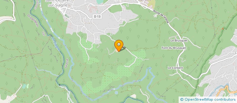 localisation de l'entreprise AG TERRASSEMENTS à SAINT-CEZAIRE-SUR-SIAGNE