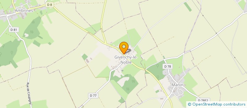 localisation de l'entreprise AG.THERMIC  GIVENCHY-LE-NOBLE