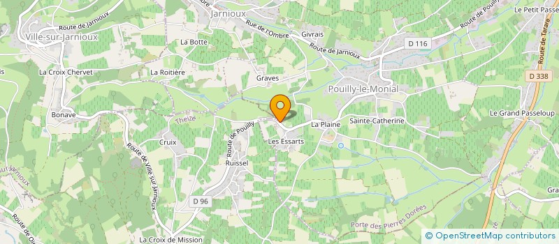 localisation de l'entreprise AG THERMIE à PORTE-DES-PIERRES-DOREES