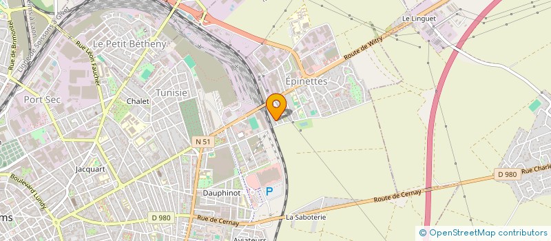 localisation de l'entreprise AG - TP à REIMS